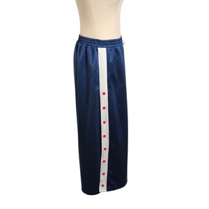 Urban Outfitters Track Style Navy Blue Maxi  Skirt